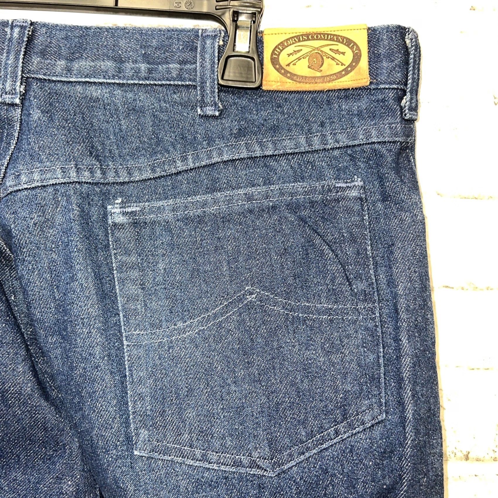 Orvis Orvis Jeans Men 40x31 Beige Straight Sized 40 Regular Inseam 31 Mens Beige Jeans Orvis Size US 40 / EU 56 - 4 Thumbnail