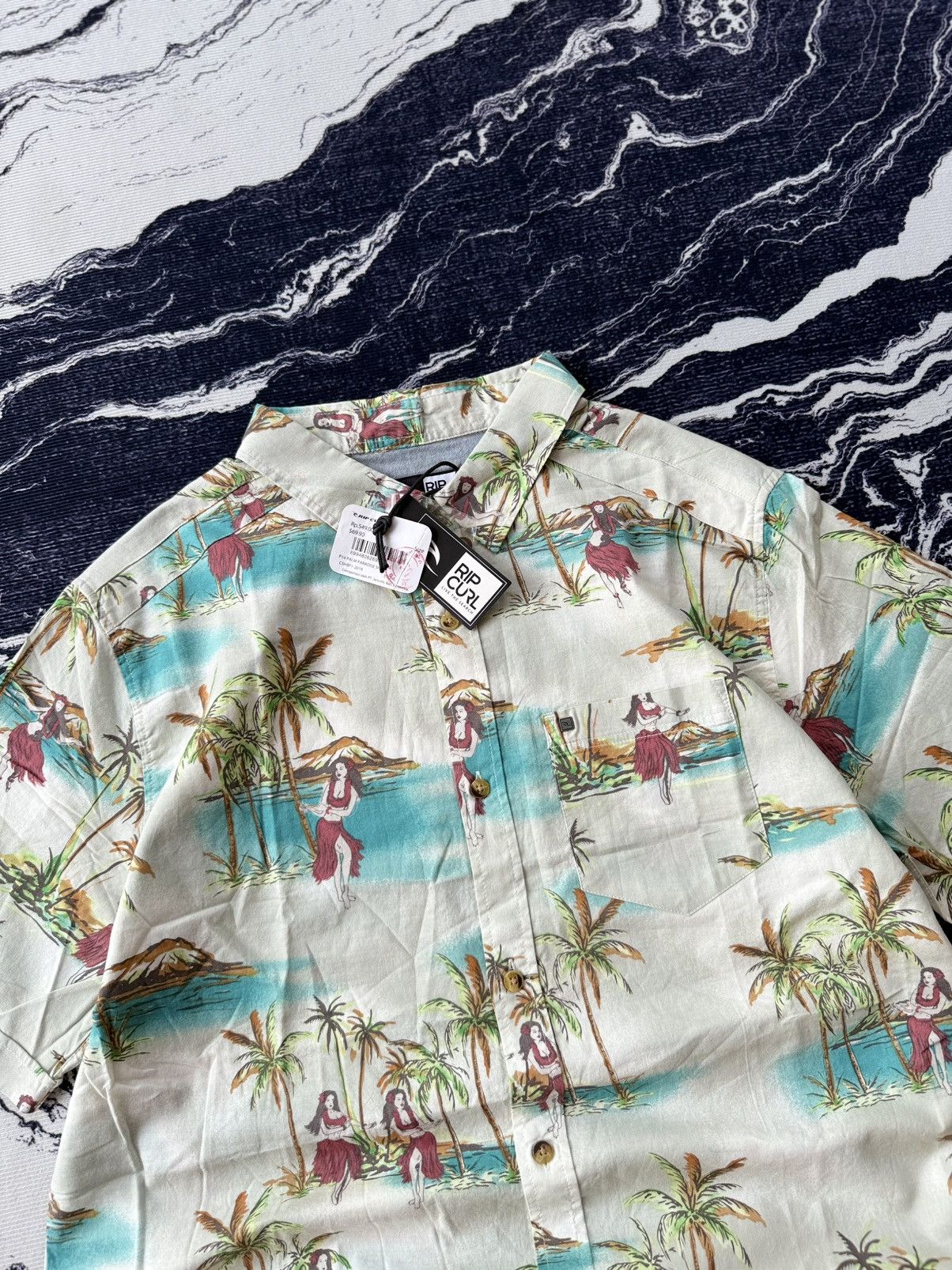 Ripcurl × Vintage Ripcurl palm paradise shirt Size US L / EU 52-54 / 3 - 2 Thumbnail