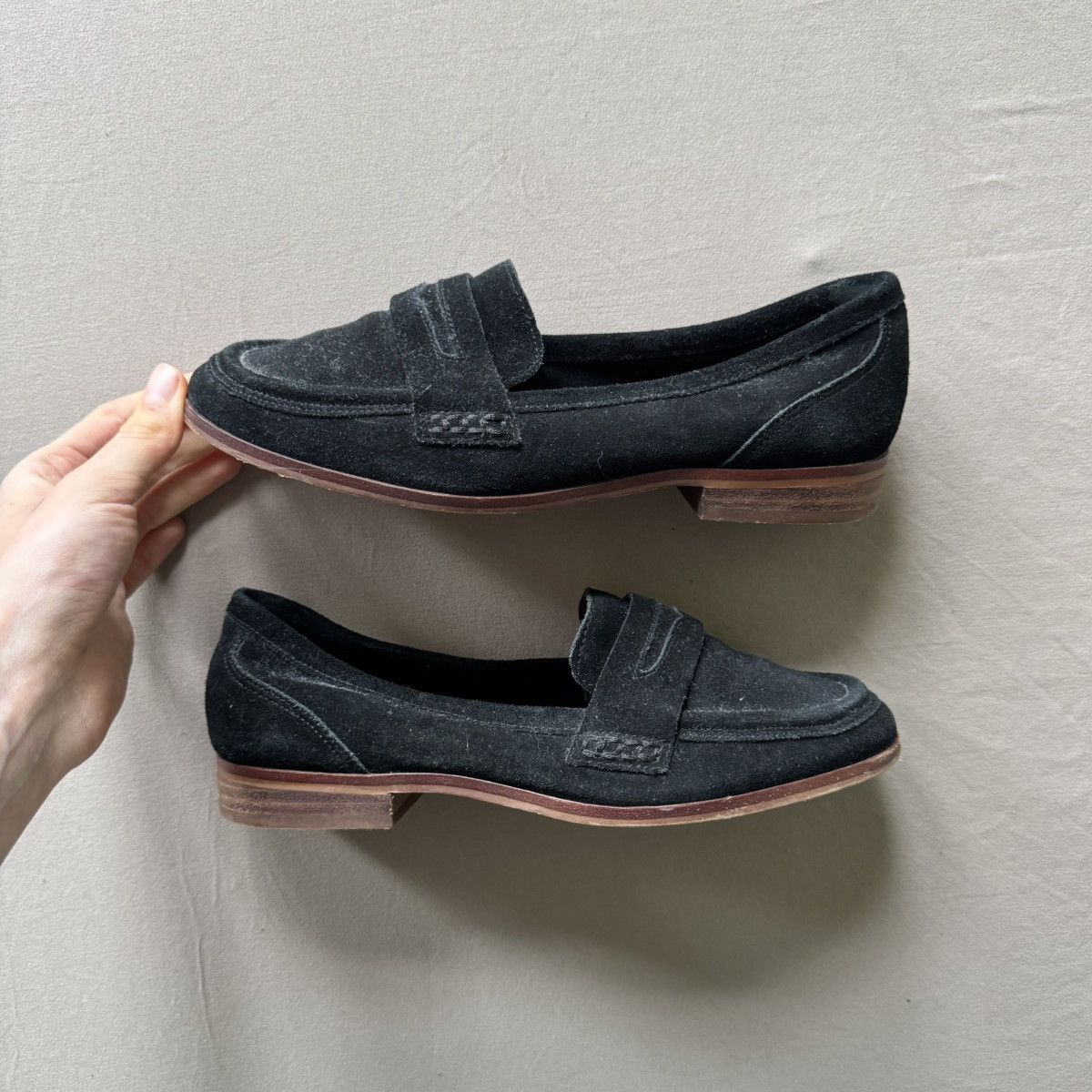 Designer × Vintage GIANNI BINI The Kare-Free Suede Penny Loafers Size US 6.5 / IT 36.5 - 1 Thumbnail