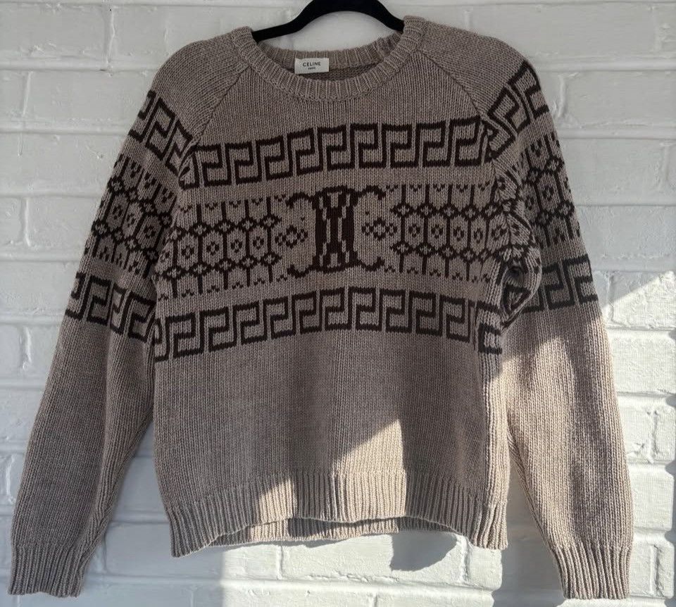 Celine Celine Triomphe Knit Sweater Size US M / EU 48-50 / 2 - 1 Thumbnail