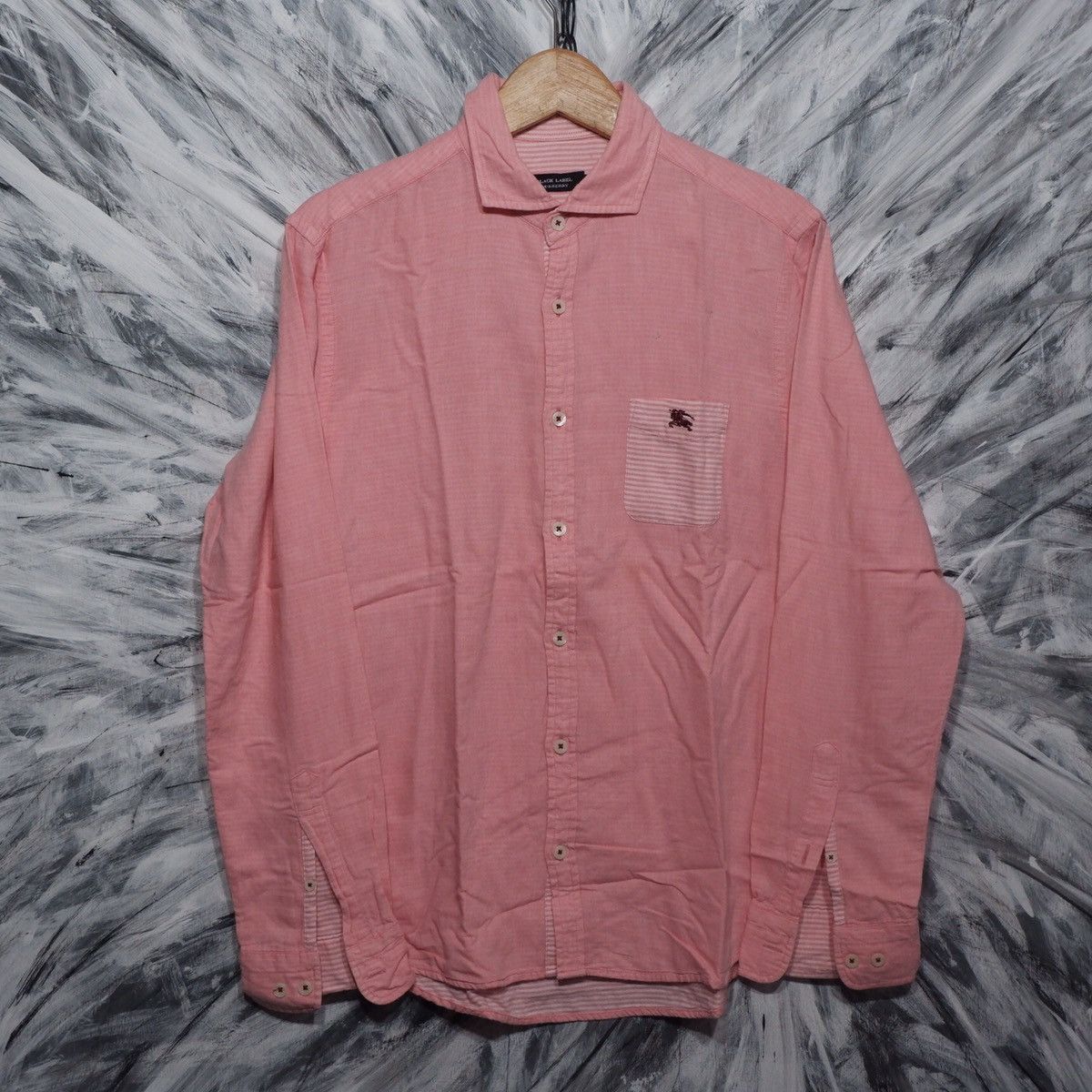 image of Burberry Black Label Shirt in Pink, Men's (Size Large)