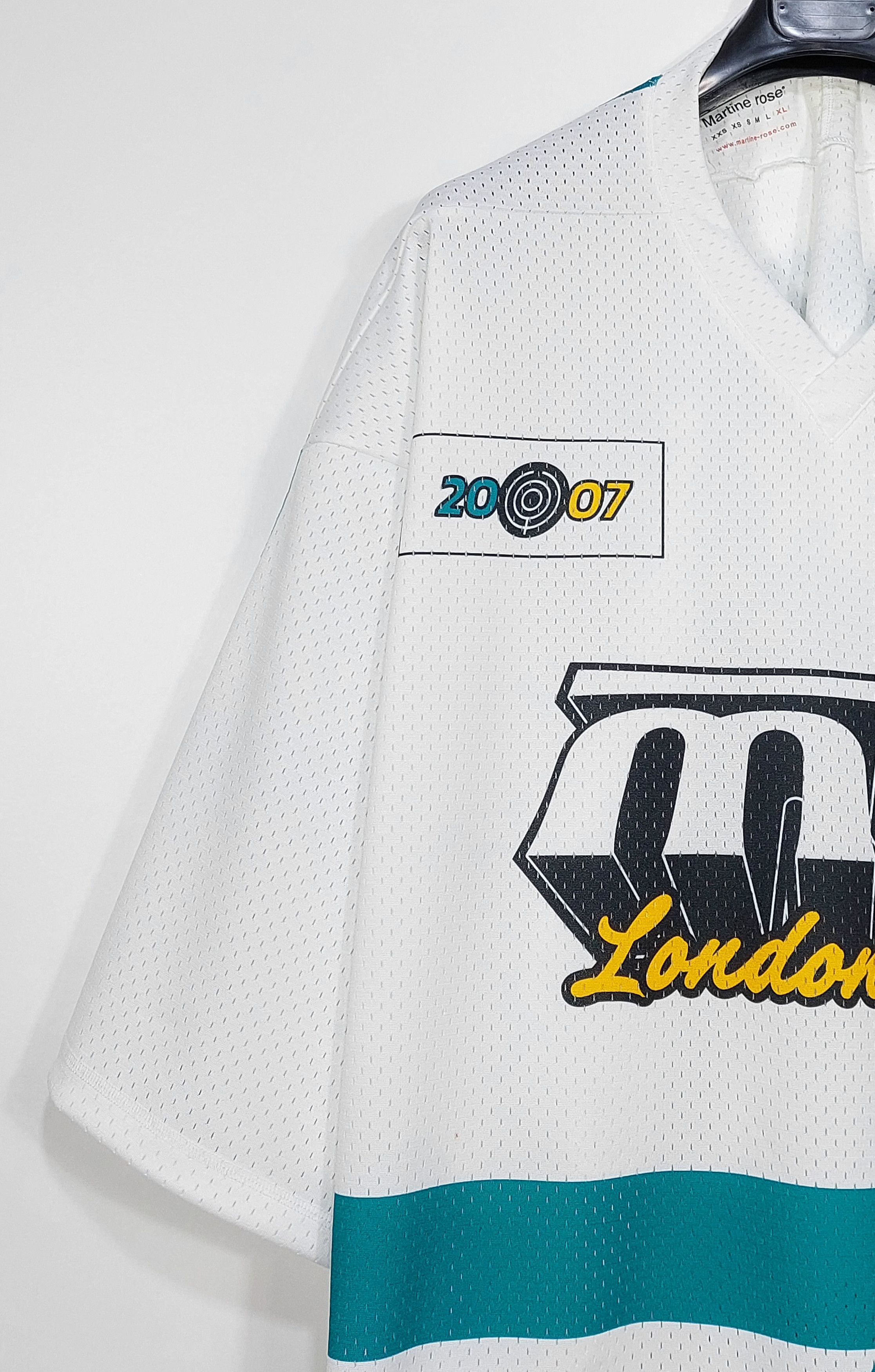 Martine Rose hockey mesh print tshirt - white XL Size US XL / EU 56 / 4 - 8 Thumbnail