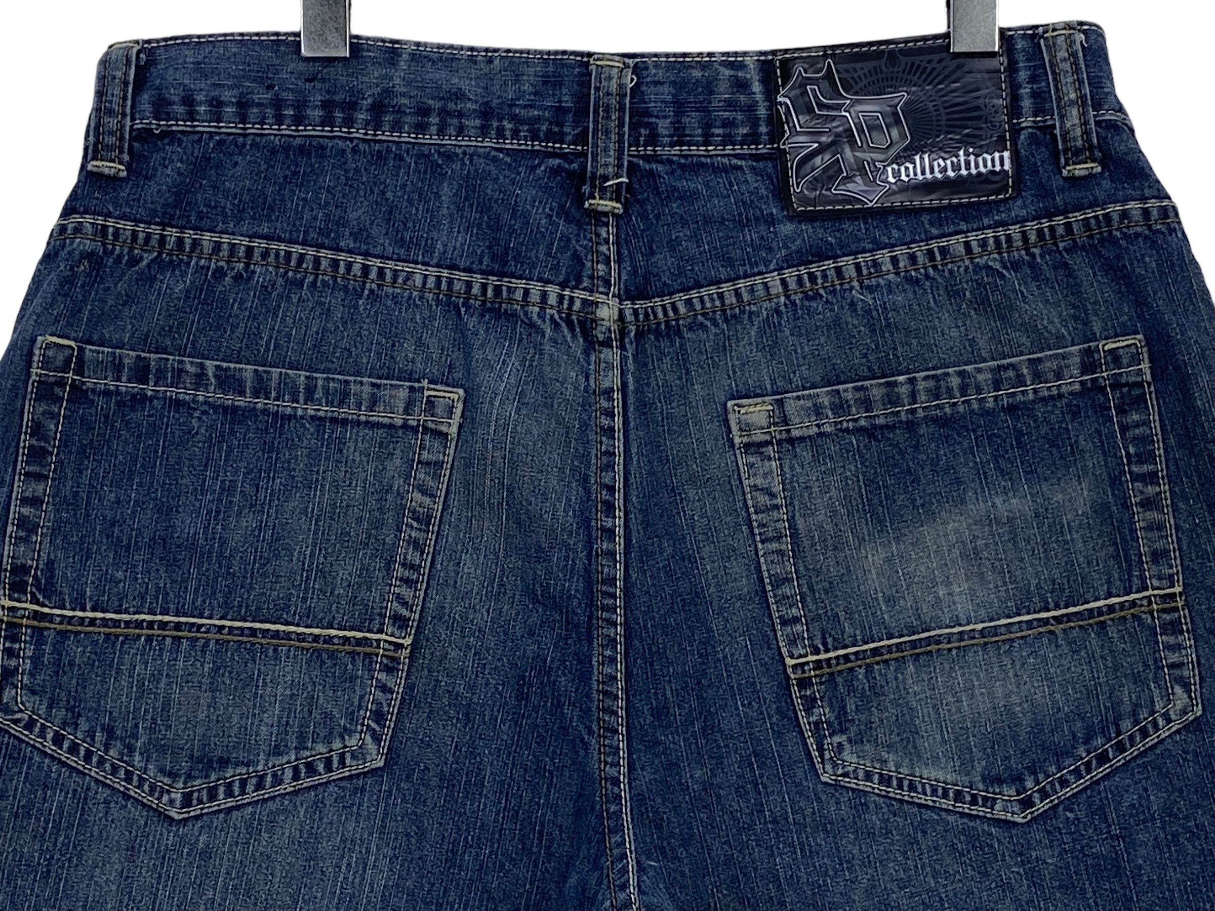 Japanese Brand SP Short Baggy Jeans Hip Hop Skateboards Jeans Pants Size US 35 - 5 Thumbnail