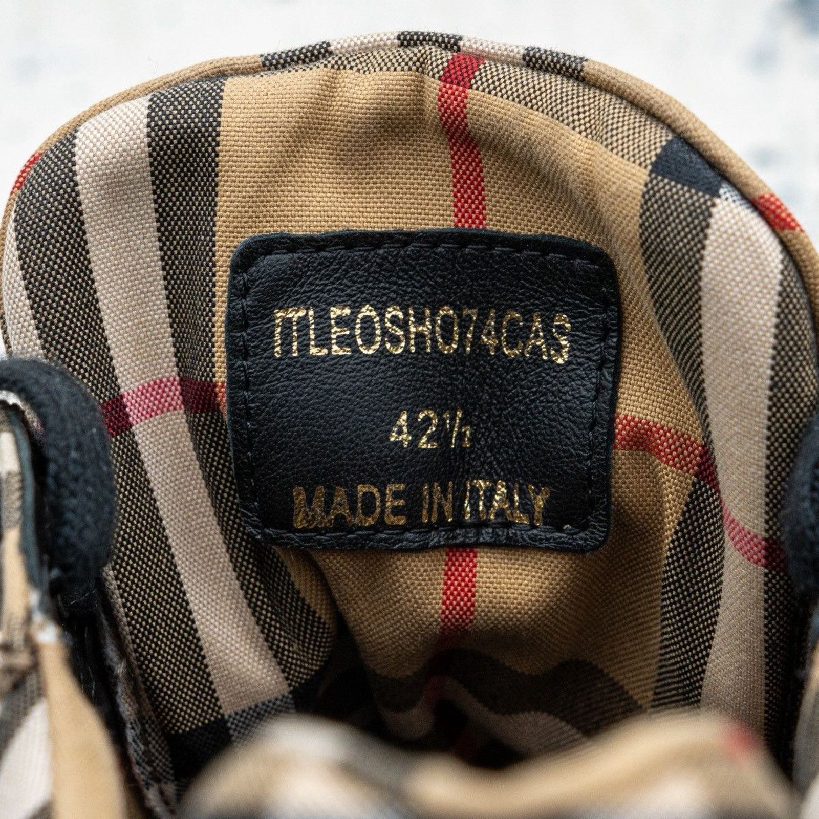 Burberry Burberry men’s check monogram vintage logo sneakers Size US 9.5 / EU 42-43 - 11 Thumbnail