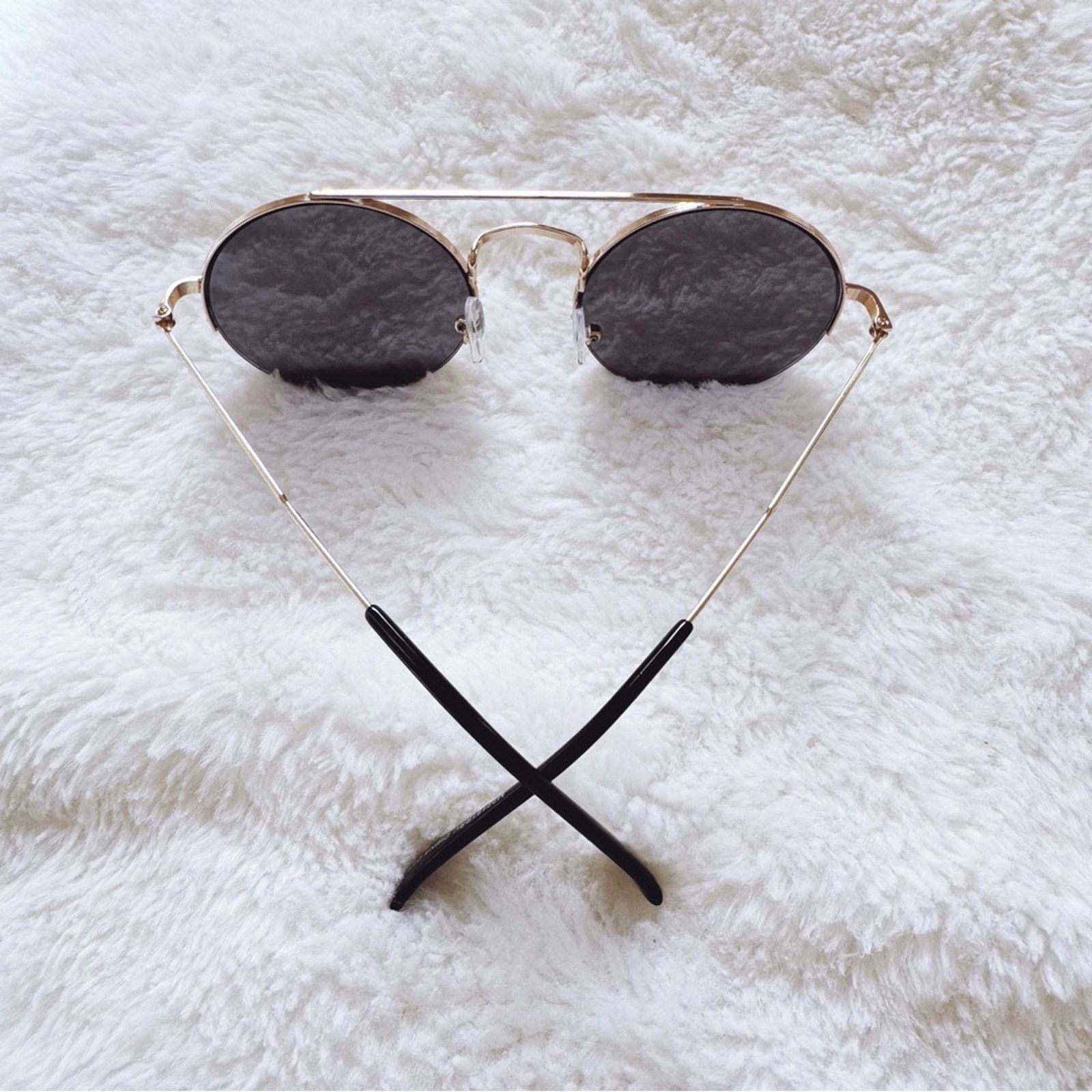 Other Carly Mirrored Gold Chic Round Sunglasses Size ONE SIZE - 9 Thumbnail