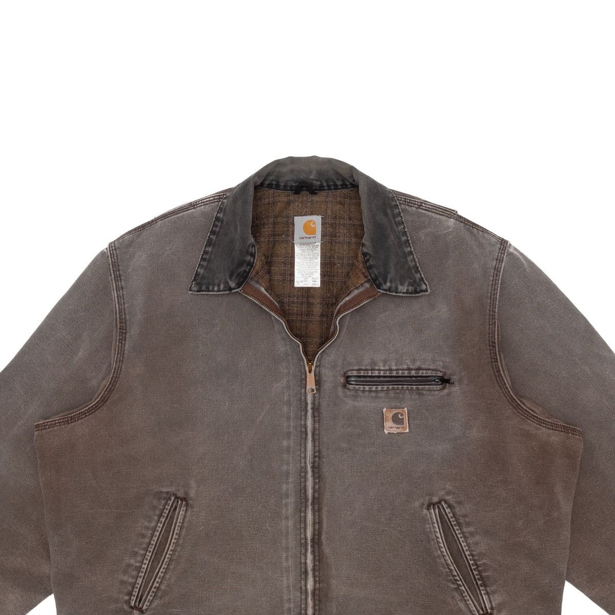 Carhartt VTG Carhartt Y2K J97 CHT Detroit Blanket Lined Jacket USA Size US XXL / EU 58 / 5 - 2 Thumbnail
