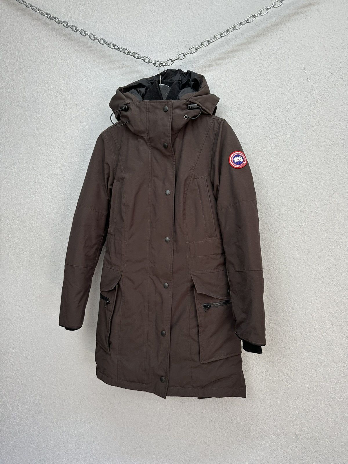 Canada Goose × Vintage Canada Goose Down Kinley Jacket Parka Brown Size XS / US 0-2 / IT 36-38 - 2 Thumbnail
