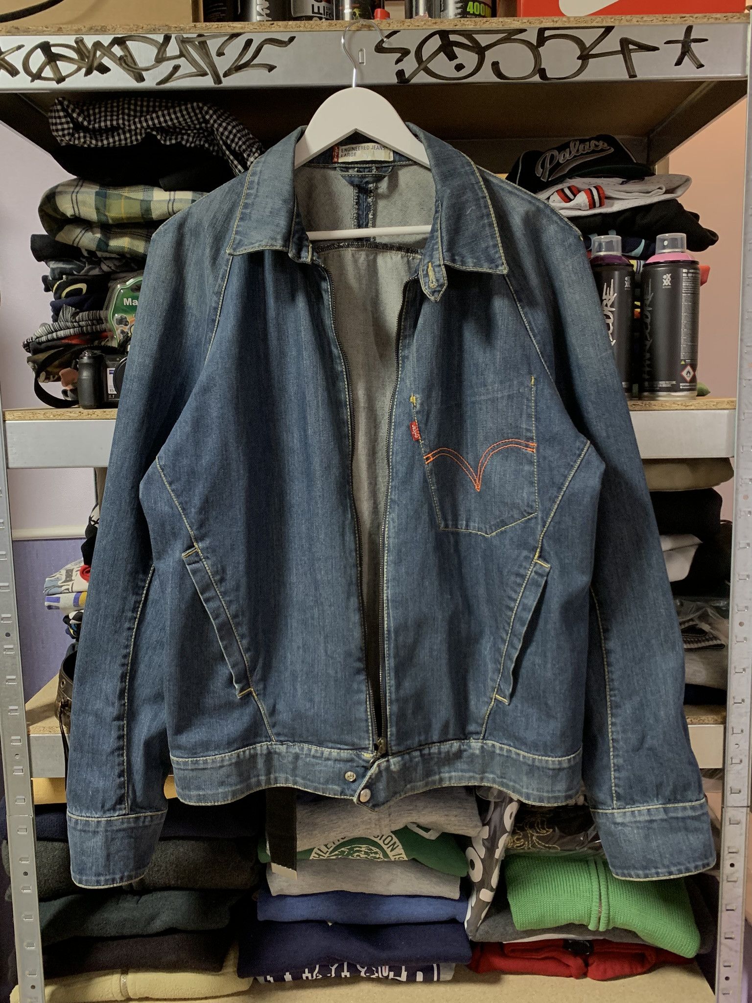 Levi's Vintage Clothing Vintage Levi's Engineered Jeans Denim Jacket Size US L / EU 52-54 / 3 - 2 Thumbnail