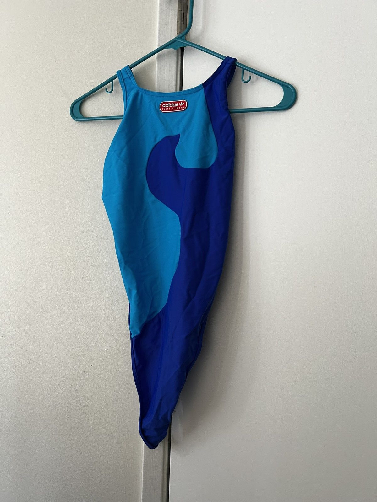Adidas Adidas x Lotta Volkova blue one-piece swimsuit Size S Size ONE SIZE - 7 Thumbnail