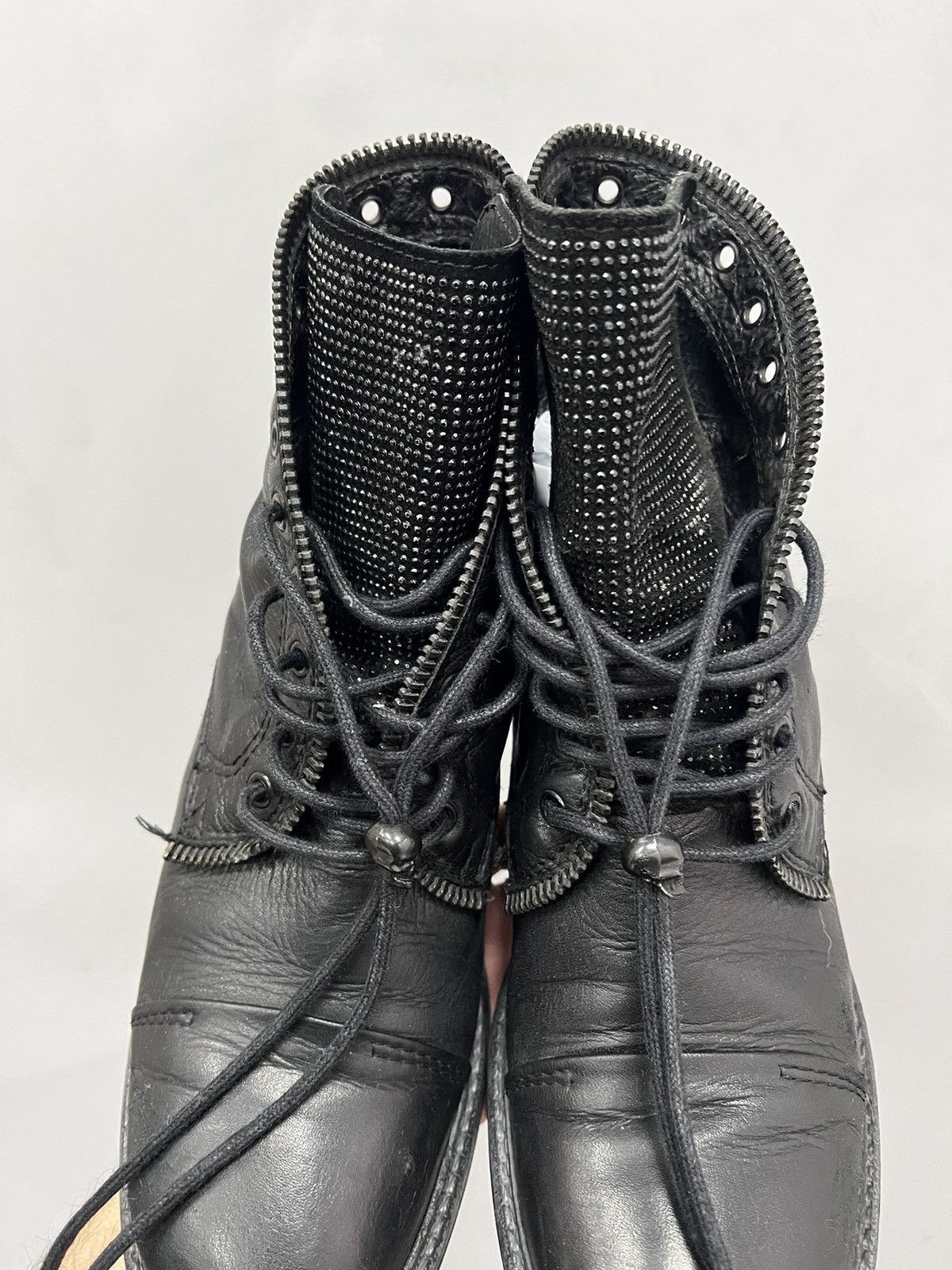 Vintage 90s Vintage Leather Cowboy Boots Western shoes GUIDI STYLE Size US 7.5 / EU 40-41 - 11 Thumbnail
