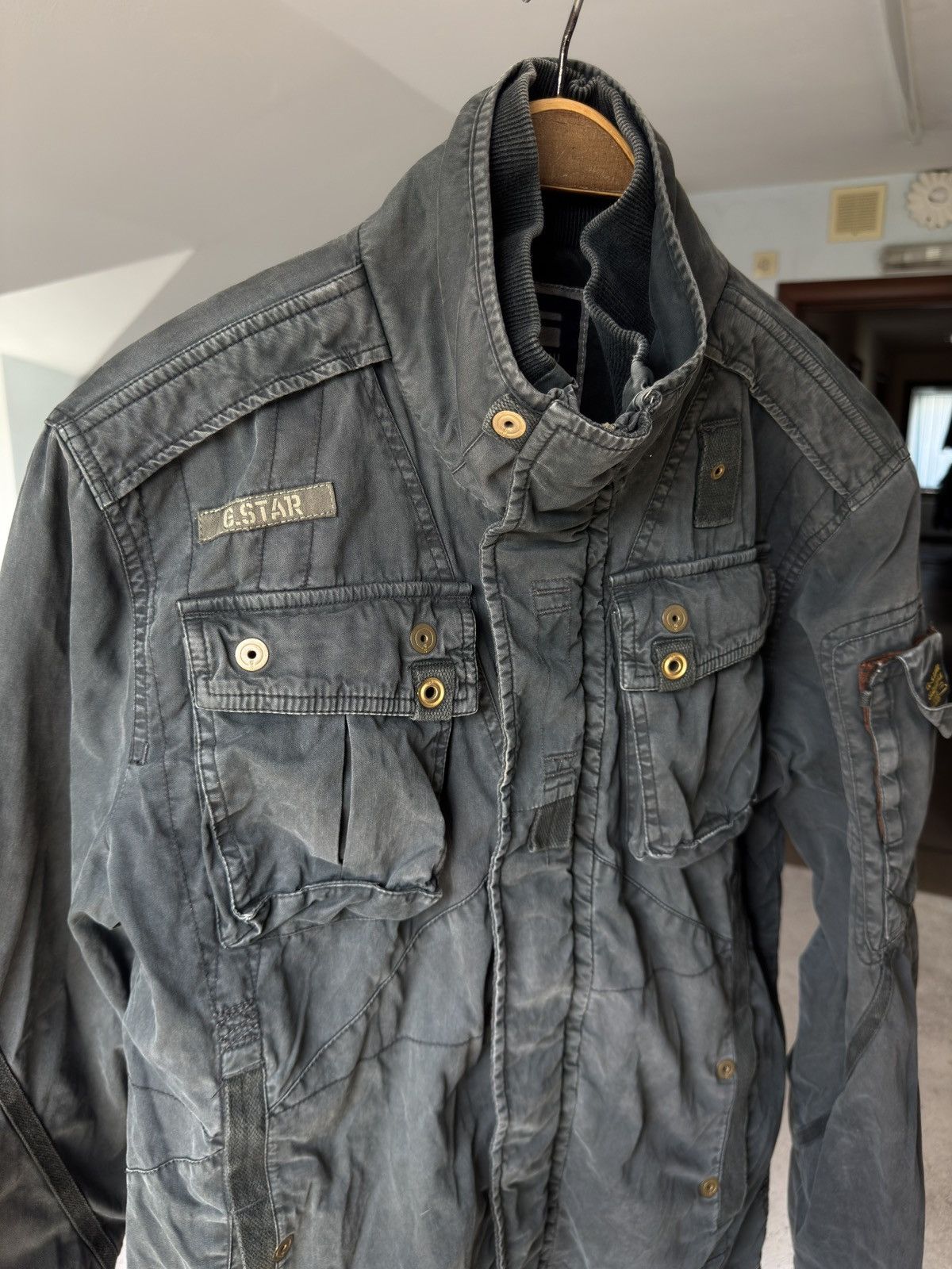 G-Star G-Star Raw Vintage Cargo Military Jacket Size US L / EU 52-54 / 3 - 3 Thumbnail