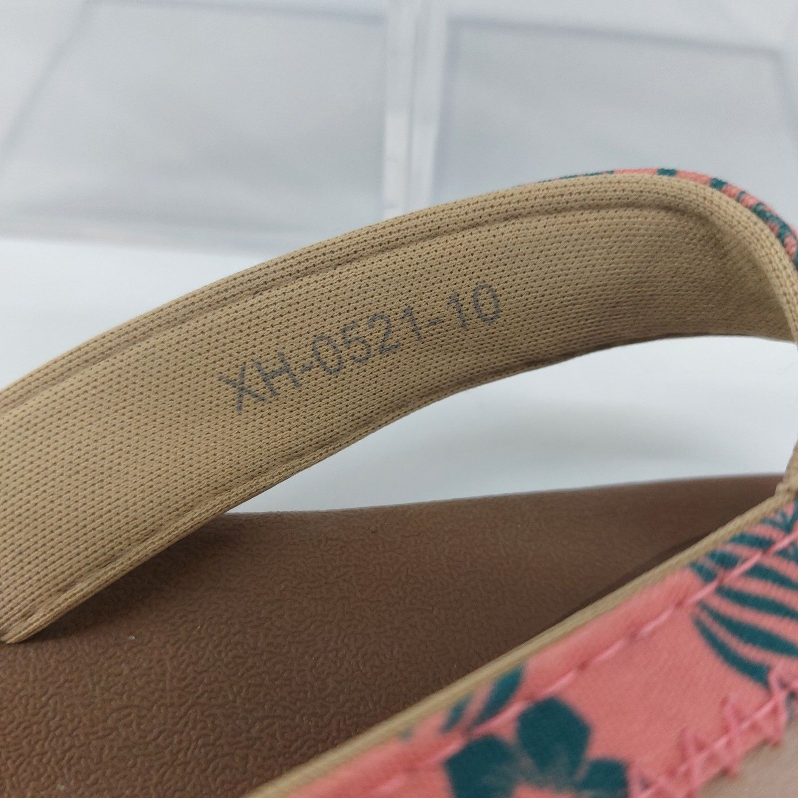 Other Hi Tide Flip Flop Sandals XH-0521-10 Coral Green Size 10 Size US 10 / IT 40 - 3 Thumbnail