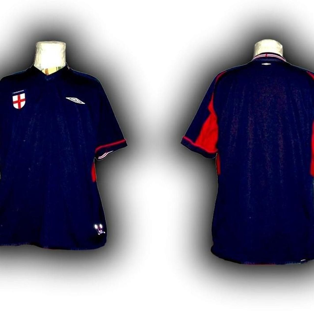 Umbro England 2002 2003 Third 3rd shirt jersey Size US L / EU 52-54 / 3 - 3 Thumbnail