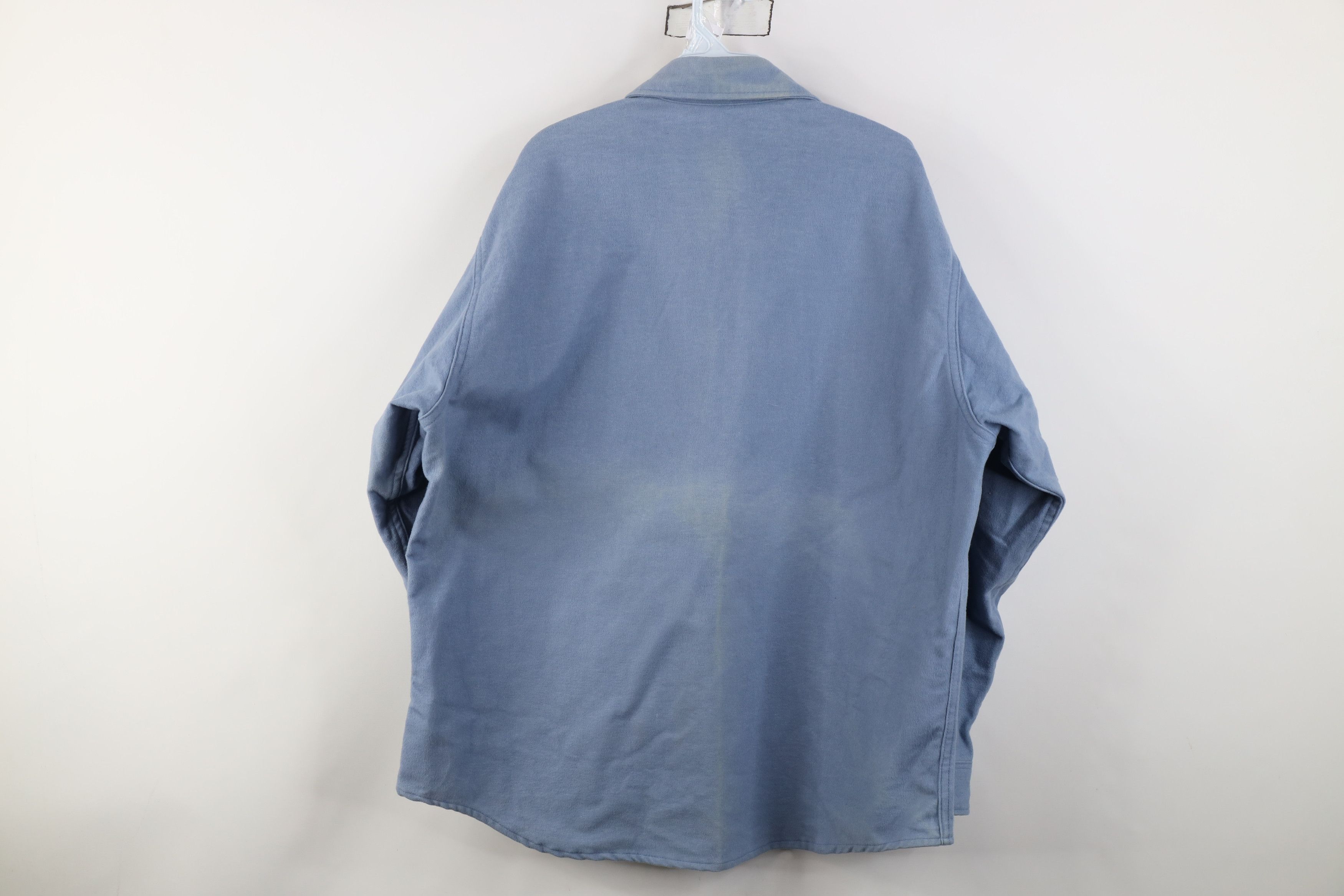 Vintage Vintage 70s Big Mac Chamois Cloth Button Shirt Blue USA Size US XL / EU 56 / 4 - 13 Thumbnail