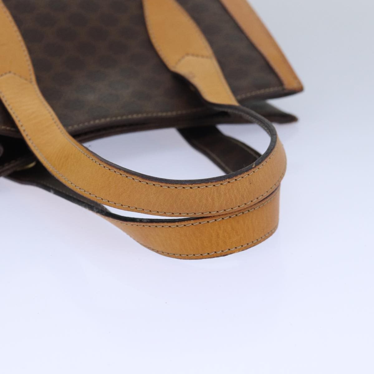 Celine CELINE Macadam Canvas Hand Bag Pvc Leather Brown Size ONE SIZE - 7 Thumbnail