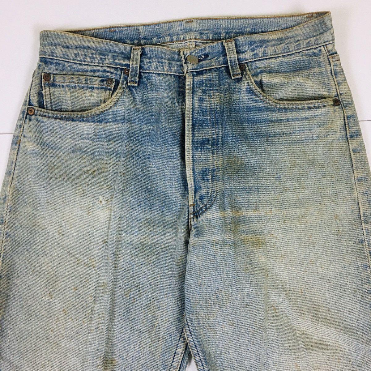 Levi's Vintage Levi’s 501 Distress Made in USA Size US 34 / EU 50 - 4 Thumbnail