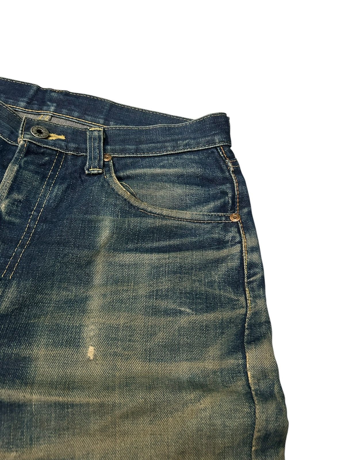 Japanese Brand × Kapital × Vintage Rusty SugarCane Selvedge Distressed Denim Jeans Size US 30 / EU 46 - 11 Thumbnail