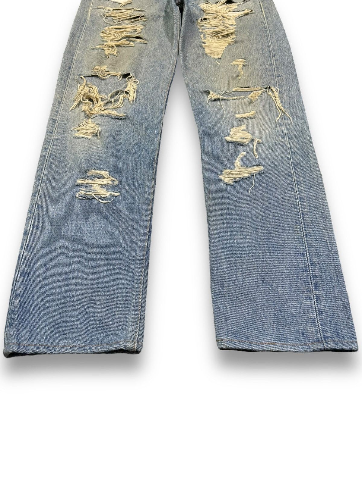 Levi's Vintage 90s Levis 501 Mud Wash Distressed Grunge Jeans Size US 30 / EU 46 - 9 Thumbnail