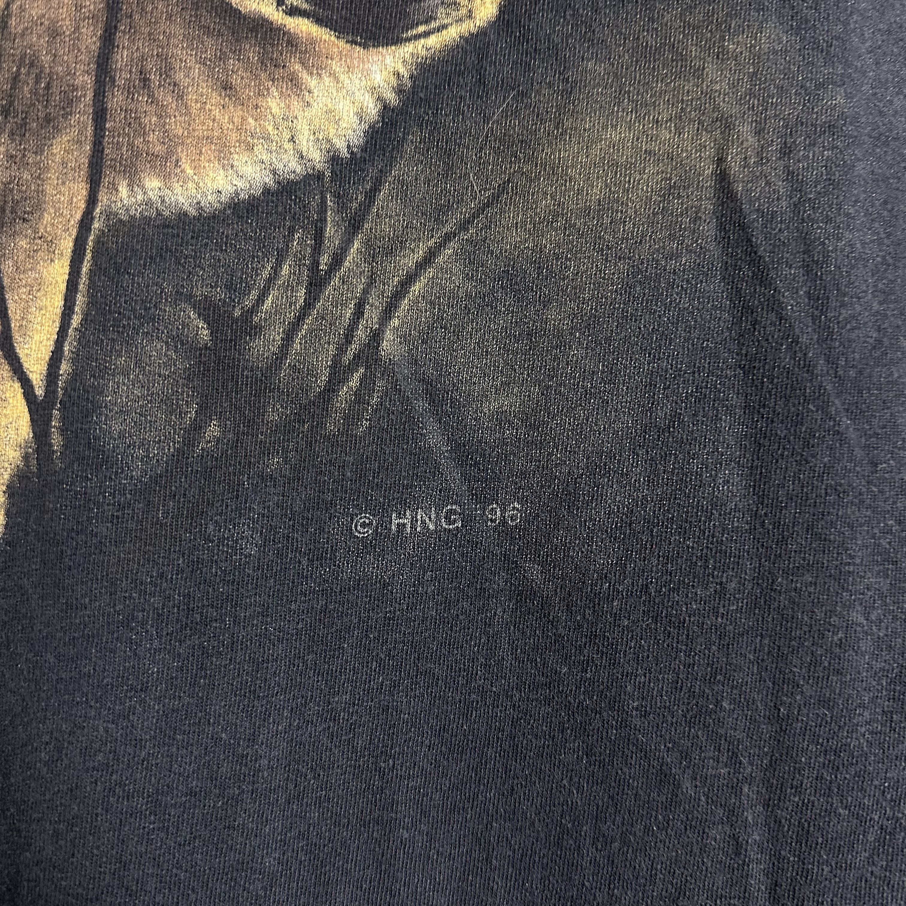 Habitat 🔥RARE🔥Vintage 90s Wolf OVP Animal Long Sleeve T-shirt Size US XL / EU 56 / 4 - 3 Thumbnail