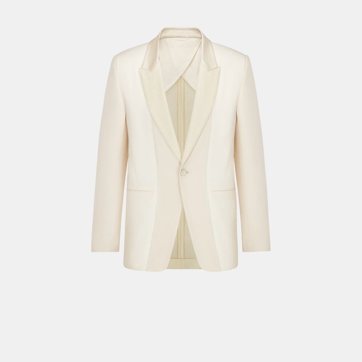 Dior o1bcso1str1224 Partially Lined Classic Jacket in Ecru Size US L / EU 52-54 / 3 - 1 Thumbnail