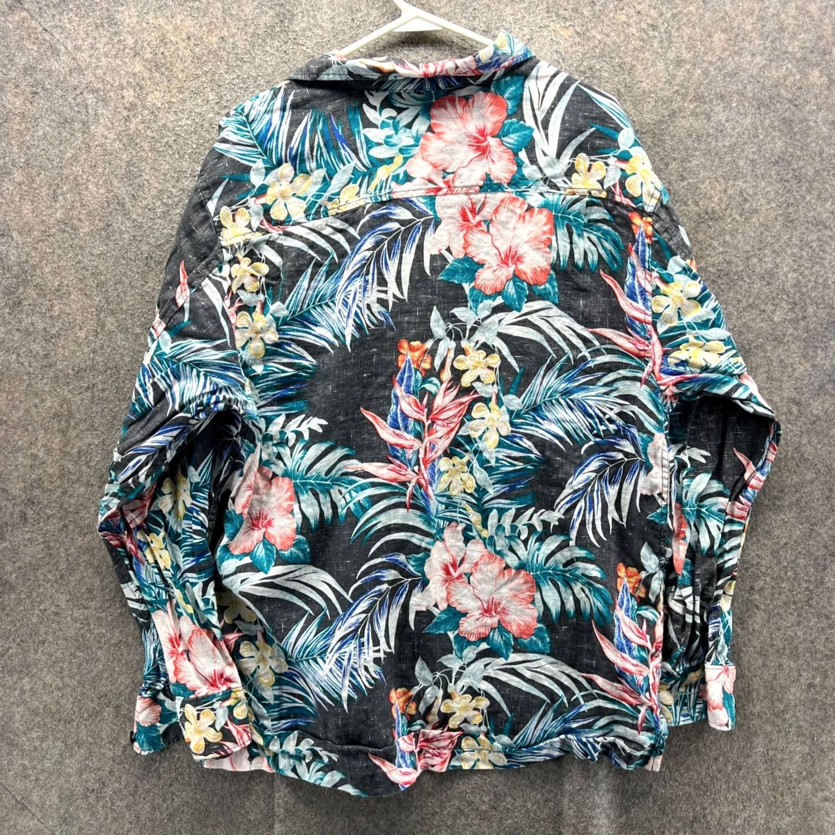 Tommy Bahama Tommy Bahama Shirt Men Large Blue Pink Button Down Paradise Linen Floral Classic Shirt Mens Large Blue Pink Floral Linen Button-Up Size US L / EU 52-54 / 3 - 2 Thumbnail