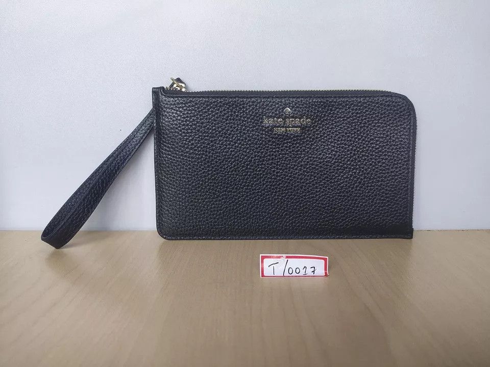 Kate Spade Kate Spade New York L-Zip Leather Wristlet T-0017 Size ONE SIZE - 10 Thumbnail