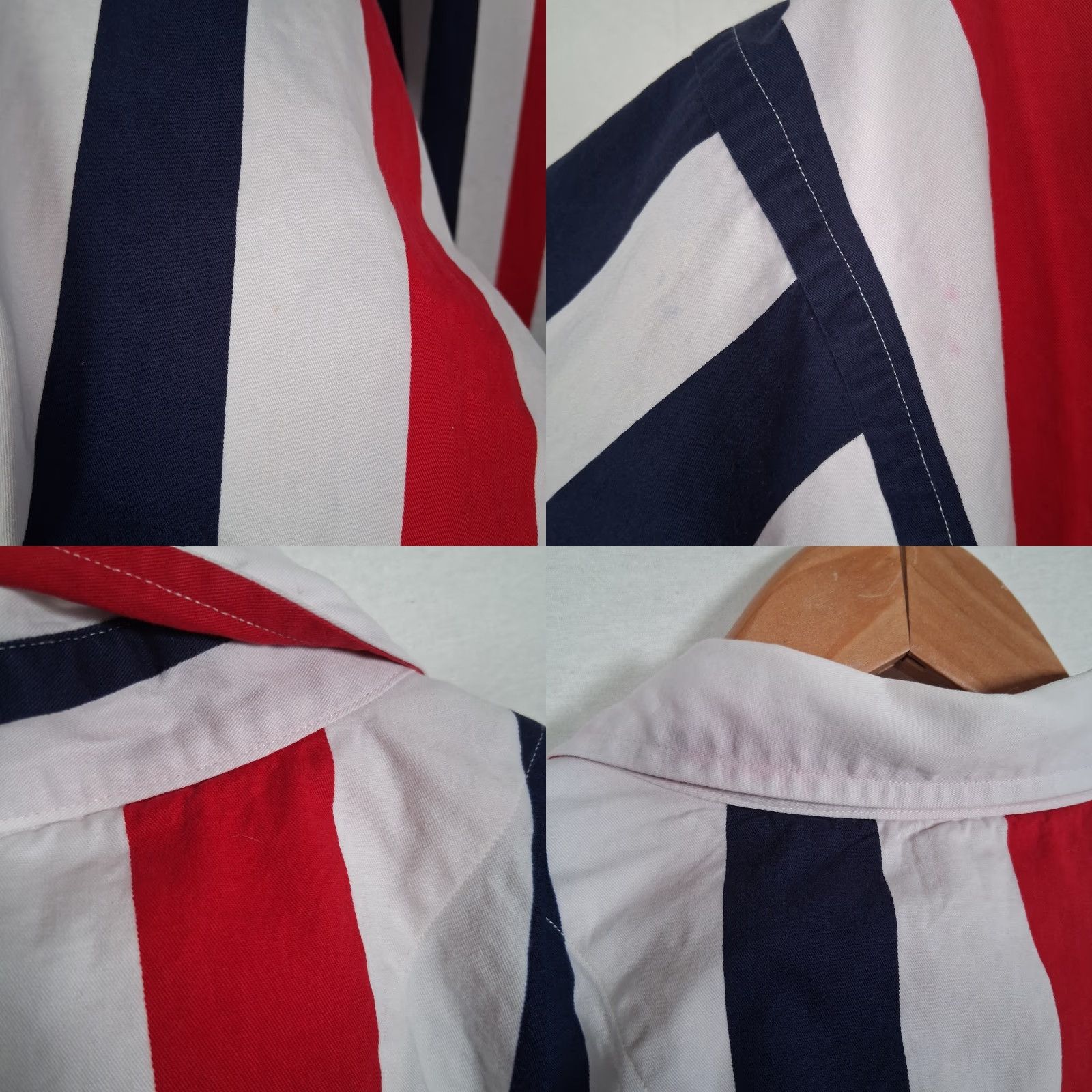 Nautica Vintage Nautica Sail Sports Shirt XL Nautical Red White Blue Stripe Boat Size US XL / EU 56 / 4 - 8 Thumbnail