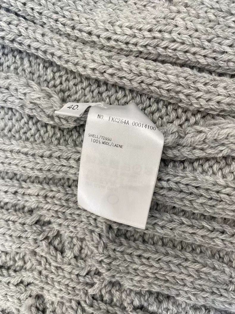Other Thom Browne Gray wool knitted flared shirt Size US XXS / EU 40 - 3 Thumbnail