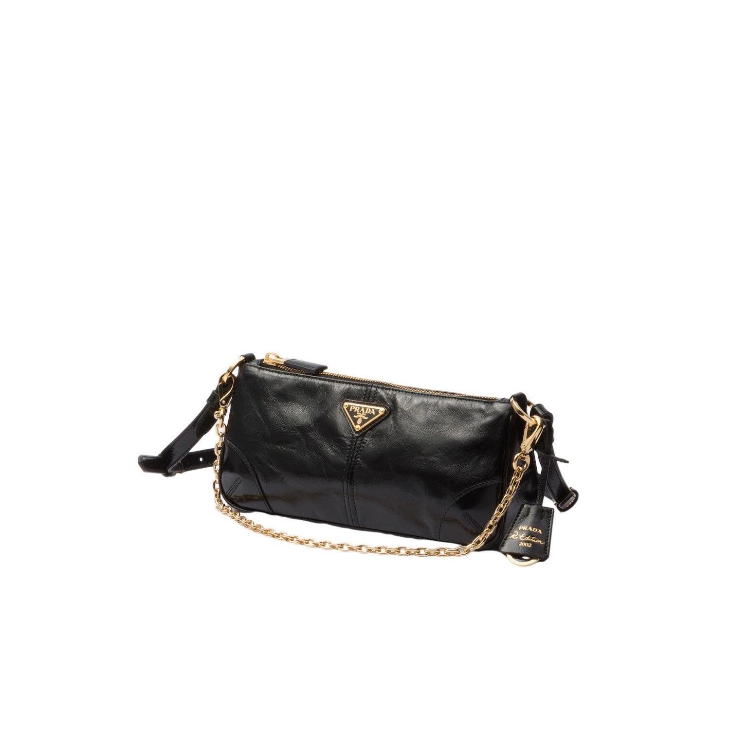 Prada PRADA Re-Edition 2002 Medium $2450 Black Leather Shoulder Ba Size ONE SIZE - 3 Thumbnail