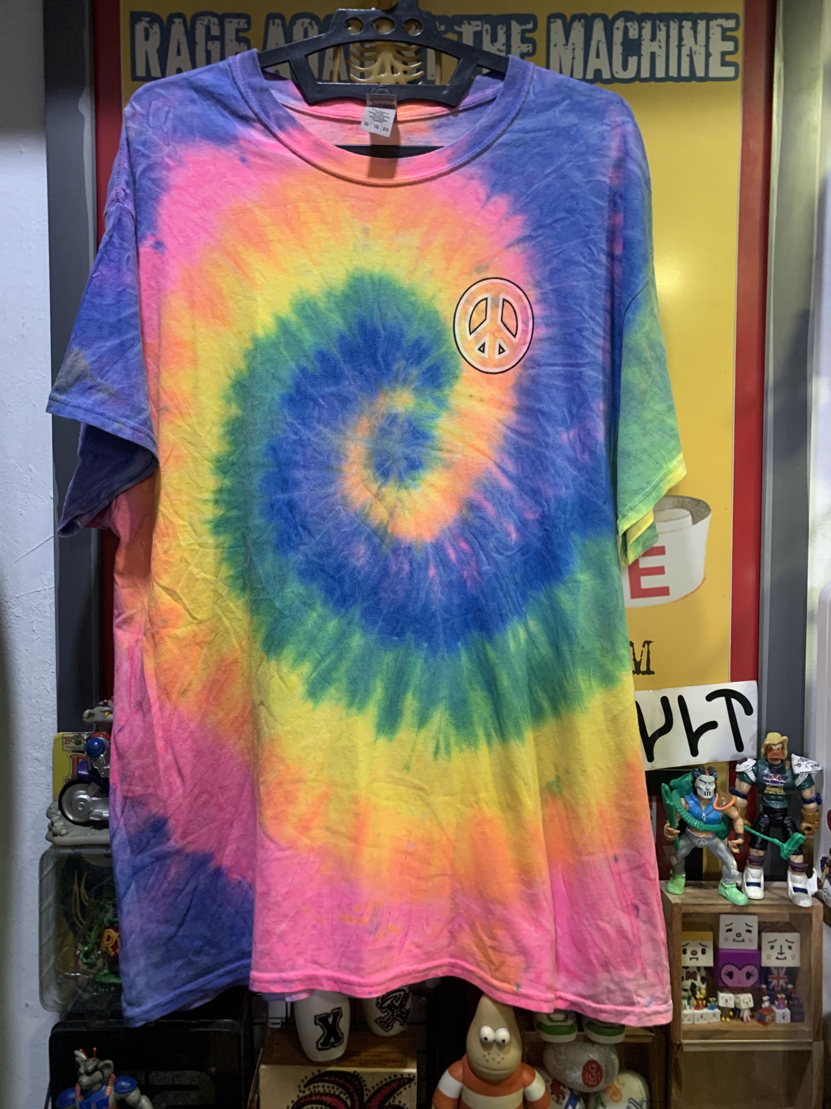 Fuck Art, Make Tees HIPPIES Story Peace Sign Logo ”Stay Trippy Little Hippy” Size US XL / EU 56 / 4 - 5 Thumbnail