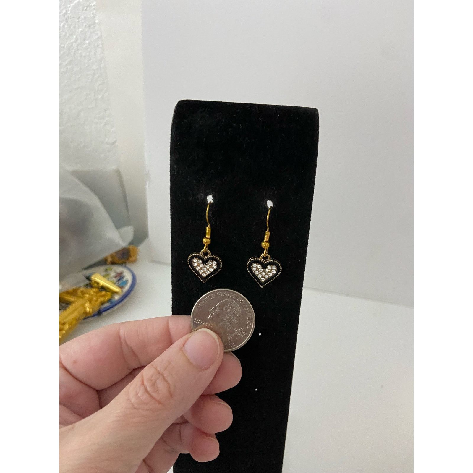 Handmade Heart earrings Size ONE SIZE - 2 Thumbnail