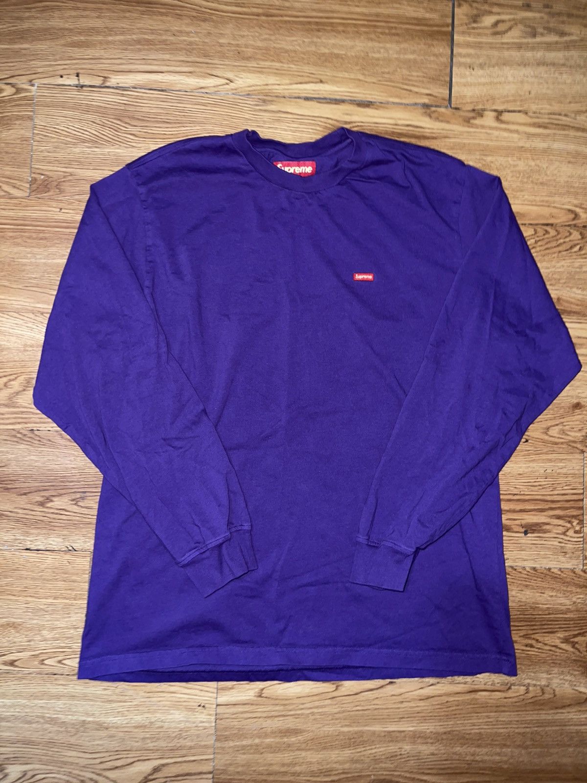 Supreme Supreme Small Box L/S Tee (FW24) Purple Size Medium Size US M / EU 48-50 / 2 - 1 Thumbnail