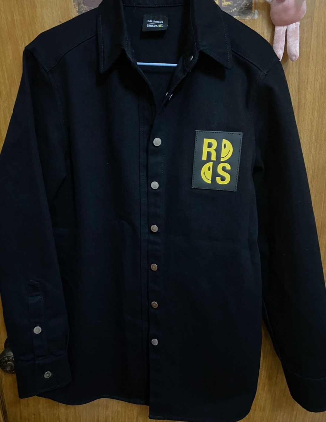 Raf simons X smiley co-branded denim shirt