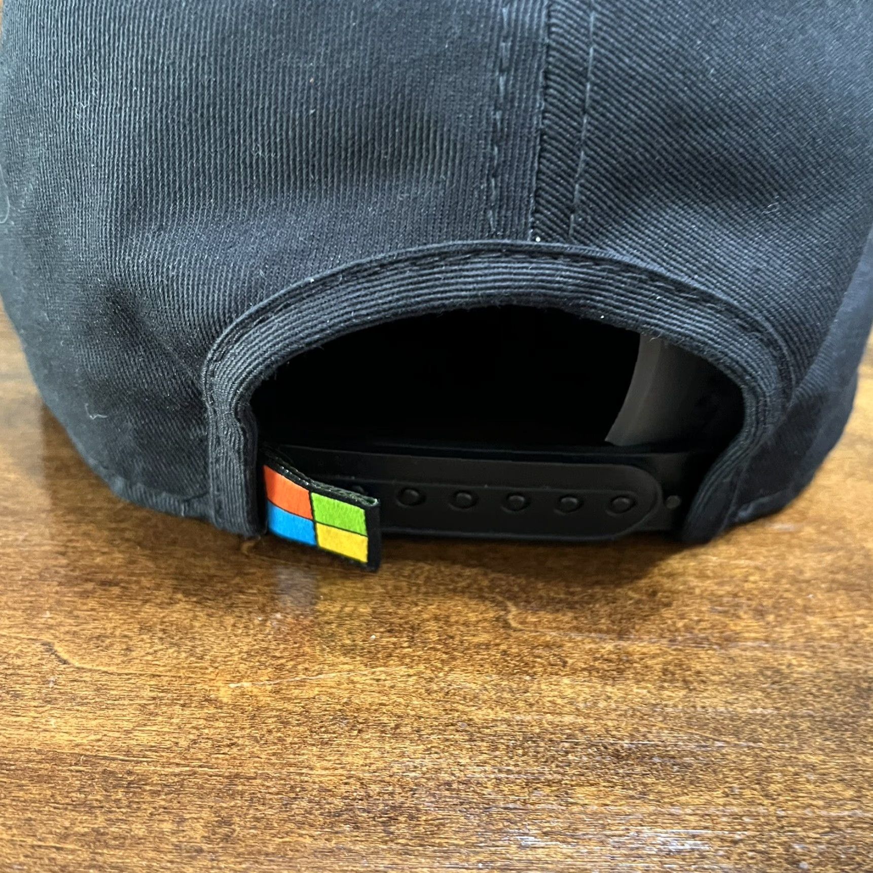 Spell Microsoft Hat Cap Snap Back Black Spell Out Casual Official Adjustable One Size Mens Cap Size ONE SIZE - 5 Thumbnail