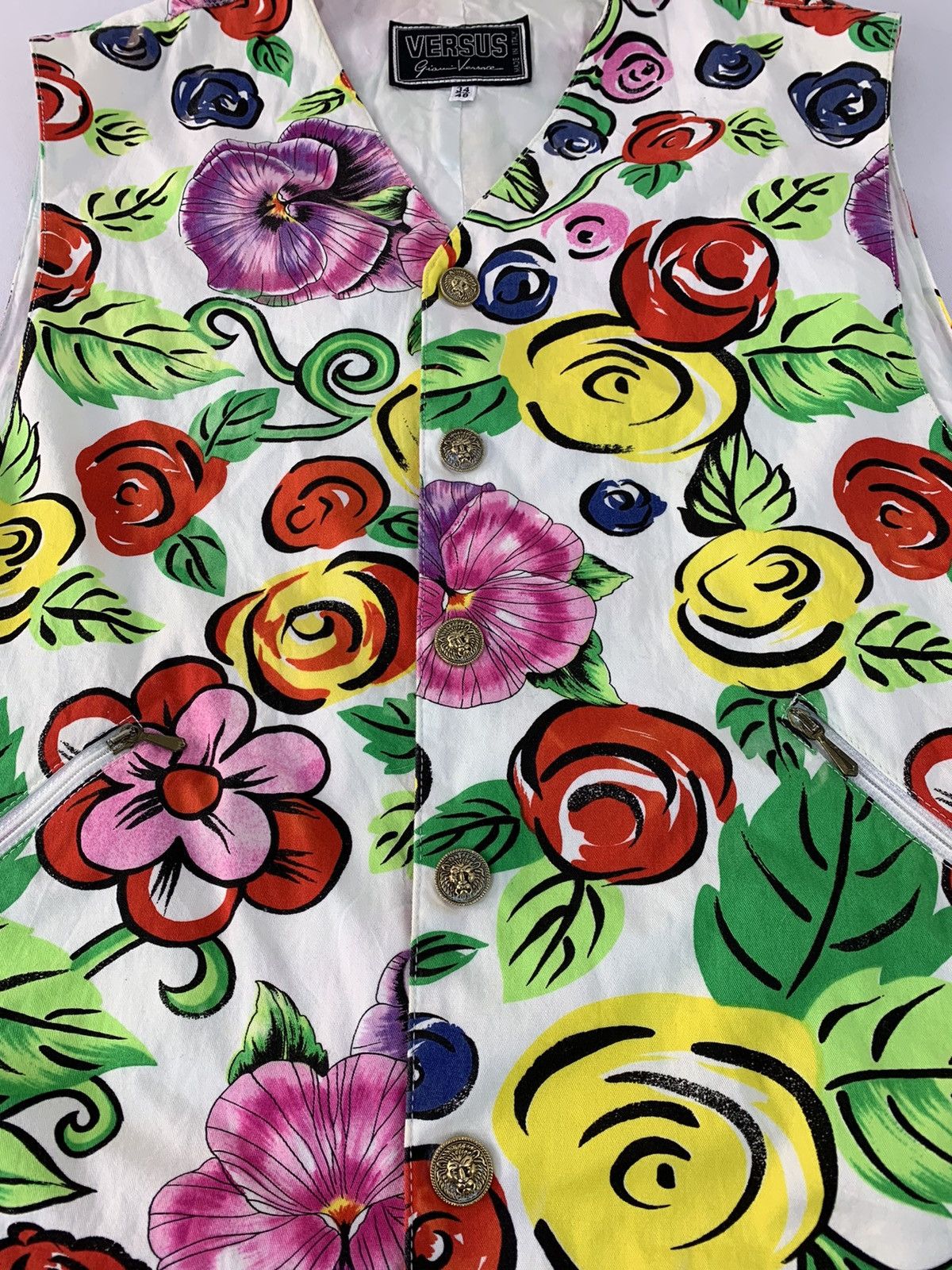Versace Versus Gianni Versace Floral Over Art Vest Unisex Size S / US 4 / IT 40 - 3 Thumbnail