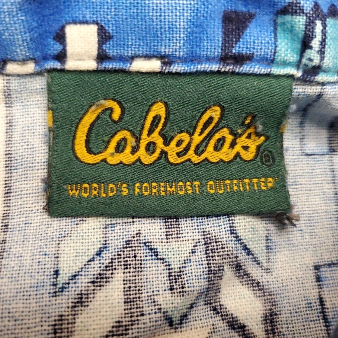 Vintage VINTAGE CABELA'S Shirt Womens XL Blue Aztec Pattern Long Sleeve Flannel Western Size XL / US 12-14 / IT 48-50 - 6 Thumbnail