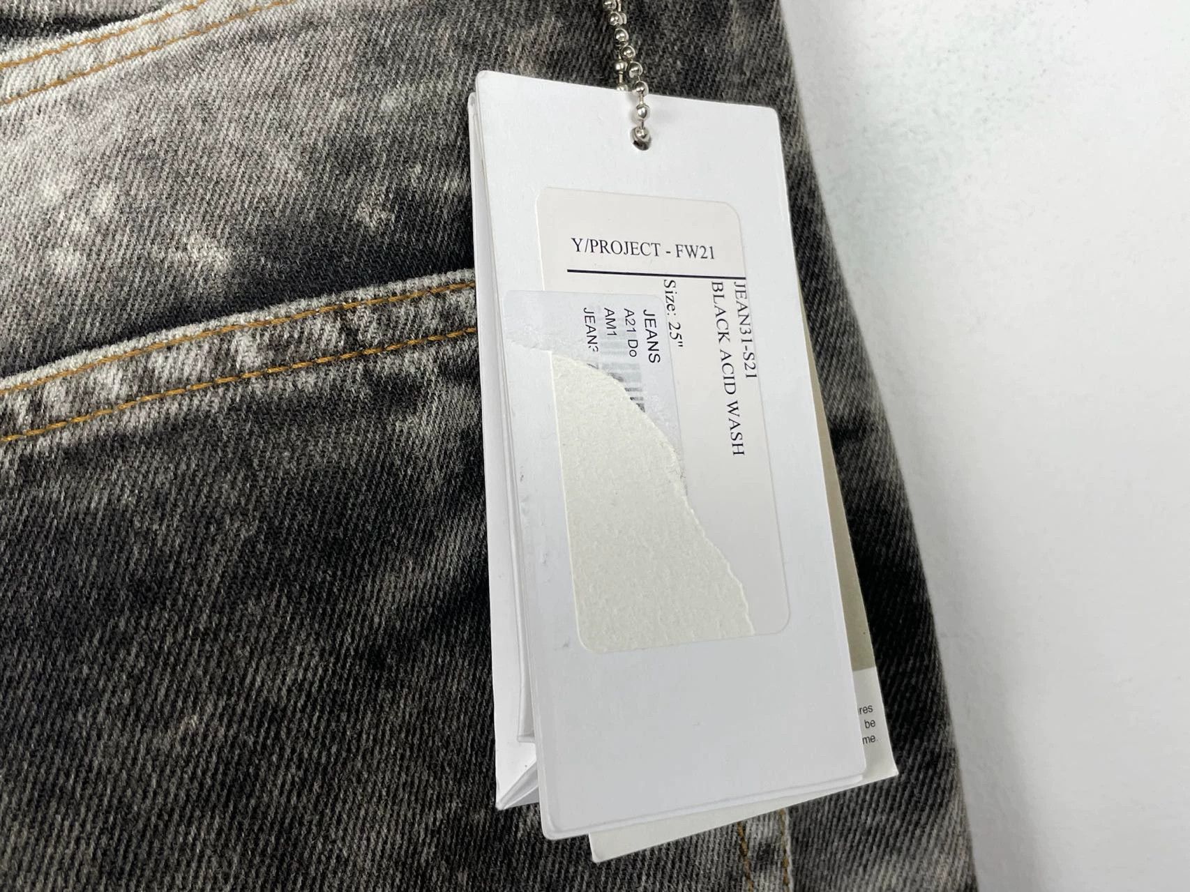 Y/Project Y/Project Anomaly Twisted Wire Jeans W25 SS Size 25" / US 0 / IT 36 - 6 Thumbnail
