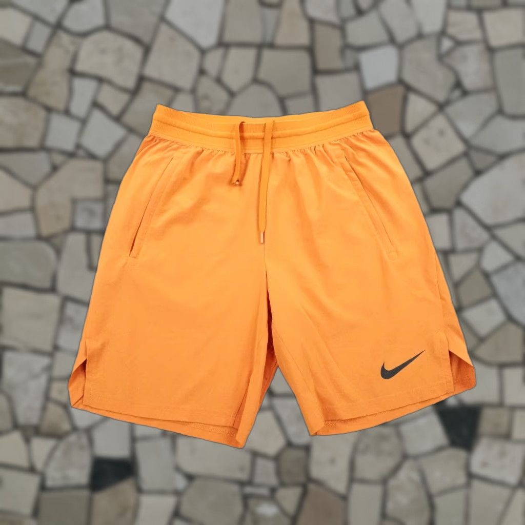 Nike Nike Shorts Men Small Orange Dri Fit Pro Flex Vent Performance Training Athletic Size US 29 - 1 Thumbnail