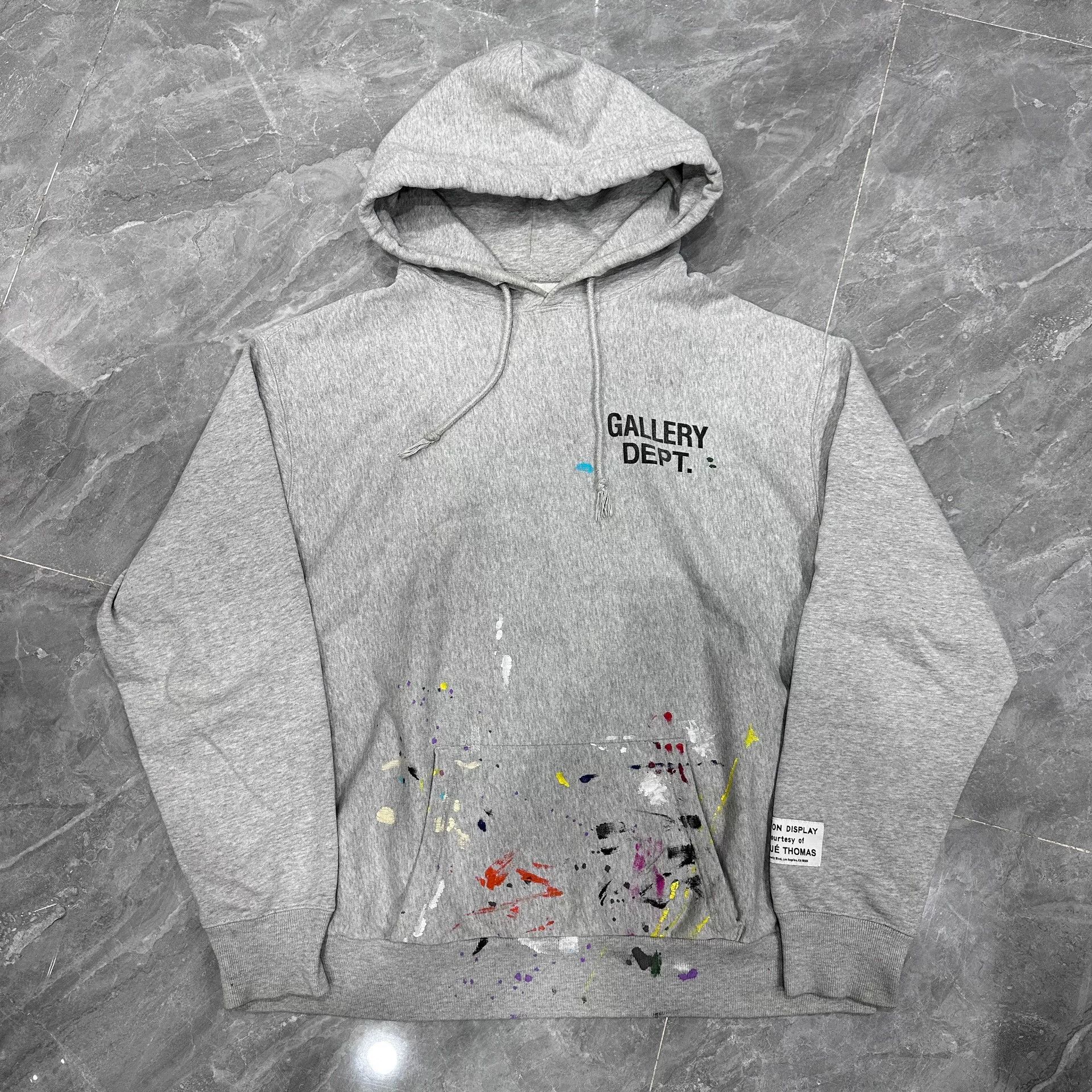 Gallery Dept. Gallery Dept. Gray Splash Hoodie Sweatshirt Size US XL / EU 56 / 4 - 1 Thumbnail