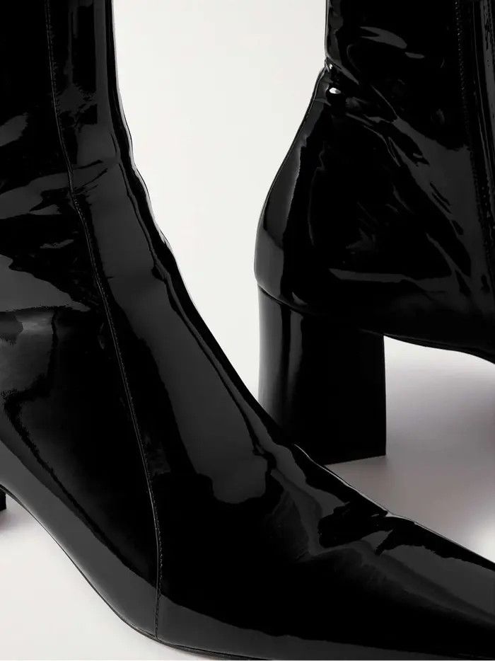 Saint Laurent Paris o1la1rc1a0226 776861 Ralner Boots in Patent Leather in Black Size US 6 / EU 39 - 5 Thumbnail