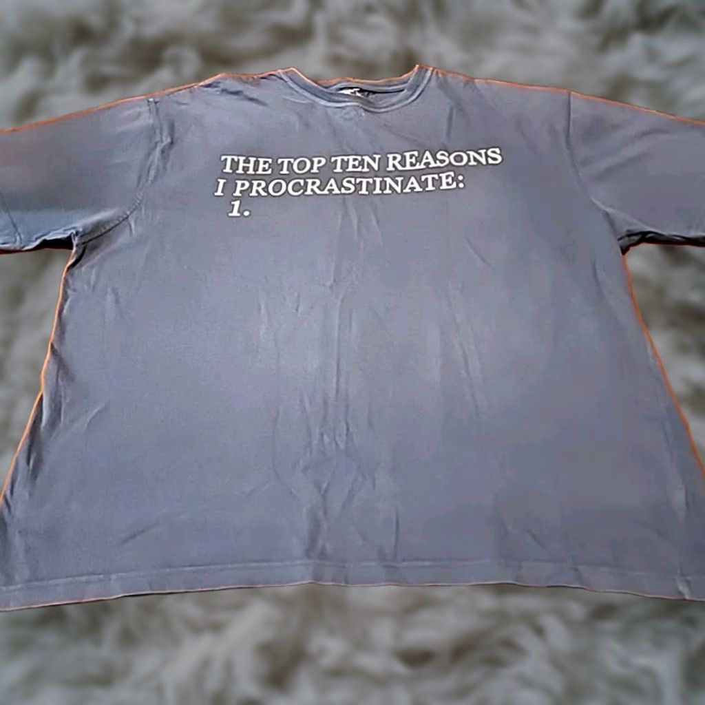 Vintage VINTAGE Mogul Procrastination Tee T-Shirt Size US XXL / EU 58 / 5 - 1 Thumbnail