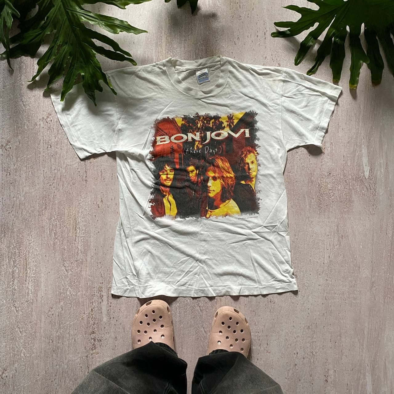 Band Tees × Bon Jovi × Vintage VINTAGE 90S BON JOVI BOXY AMAZING 