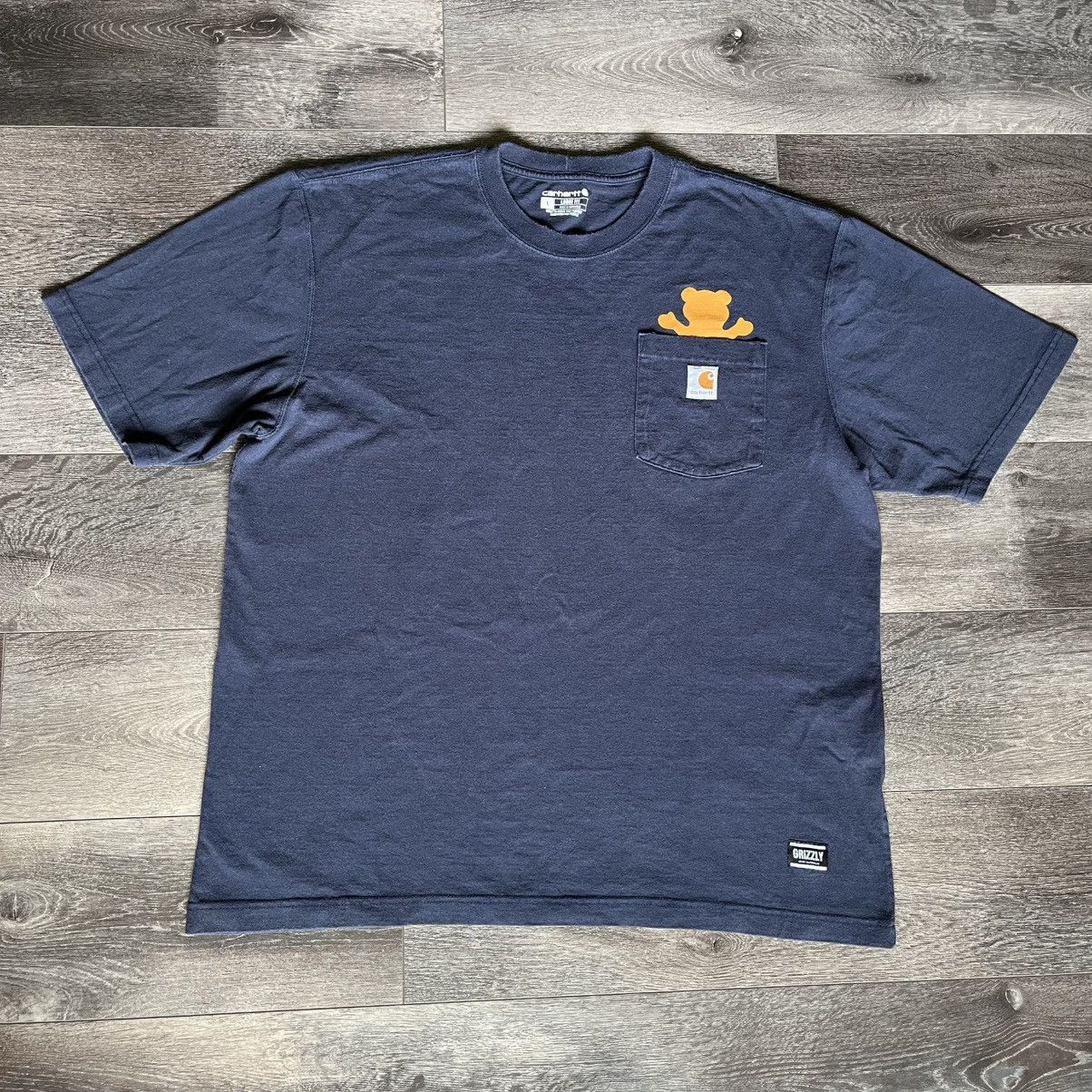 Carhartt Carhartt x Grizzly Skateboards Bear Pocket Logo Tee Shirt Size US L / EU 52-54 / 3 - 1 Thumbnail