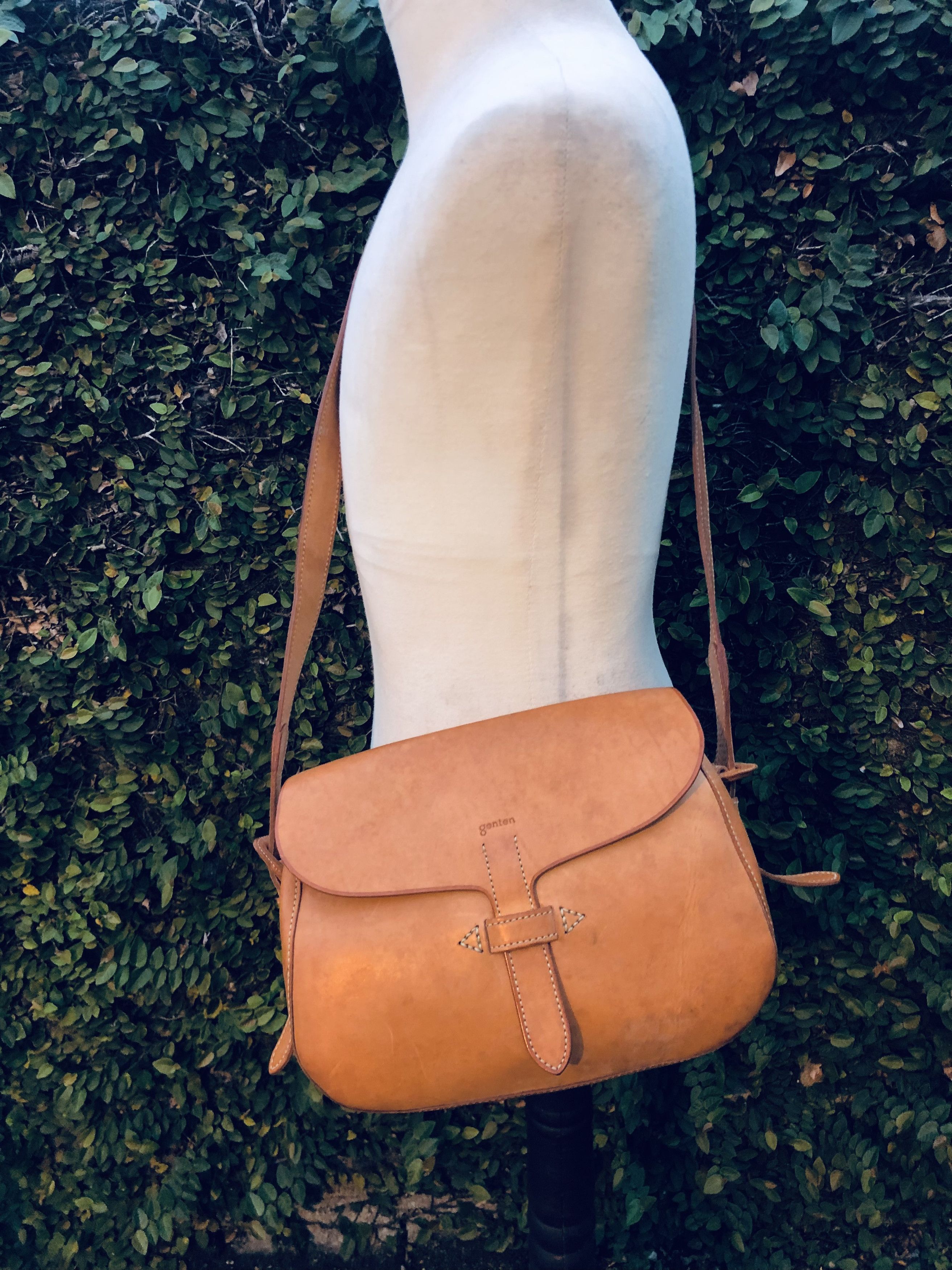 Genuine Leather Japanese Genten Genuine Leather Style Crossbody Bag Size ONE SIZE - 2 Thumbnail