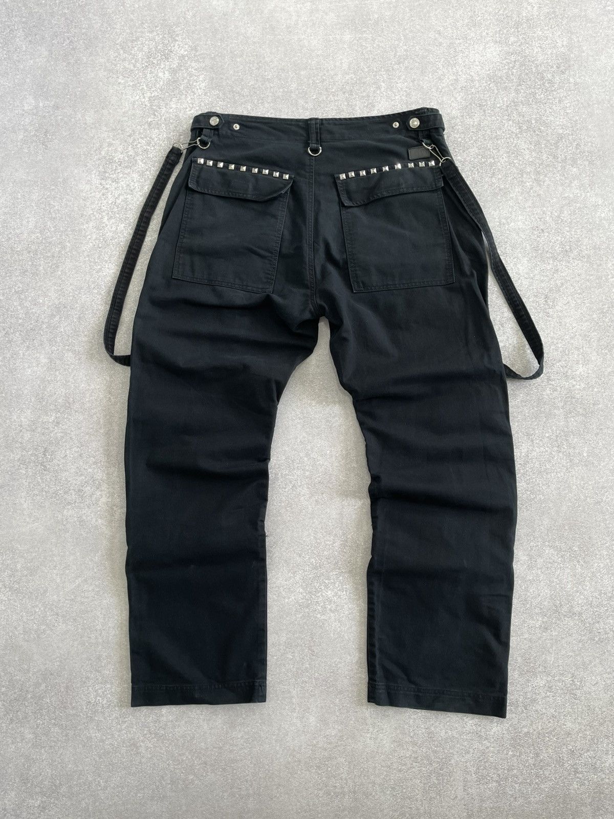 Japanese Brand 90's Gothicana by EMP Studded Punk Y2k Baggy Bondage Pants Size US 36 / EU 52 - 10 Thumbnail