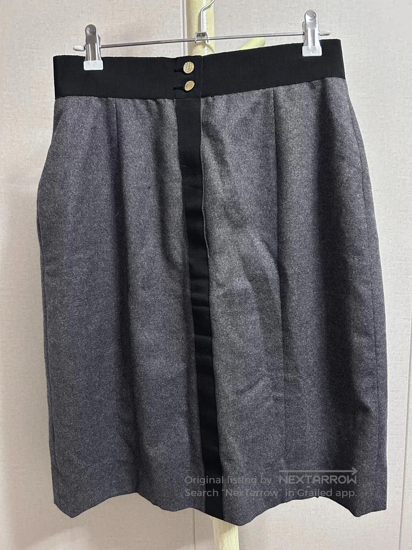 Chanel Chanel Wool Skirt Vintage Size 40. Size 39" - 3 Thumbnail