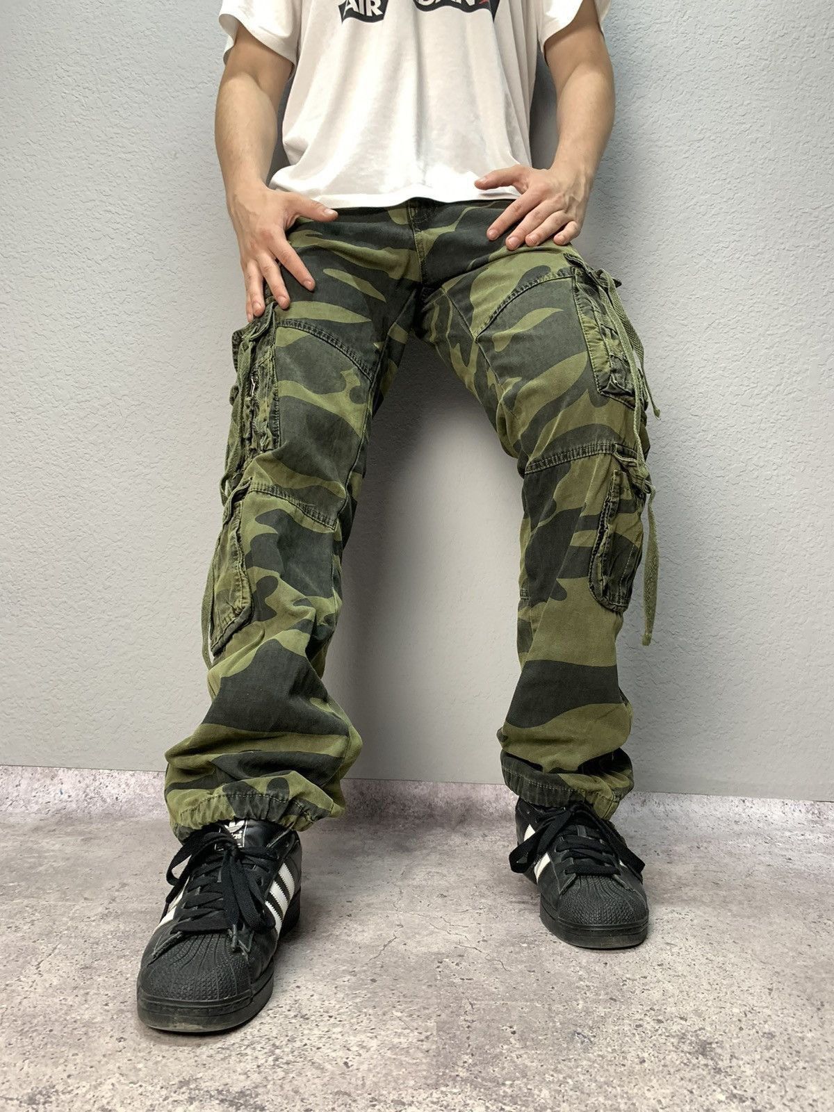 Japanese Brand × Vintage Vintage Junya Watanabe Balenciaga Style Bondage Cargo Pants Size US 32 / EU 48 - 8 Thumbnail
