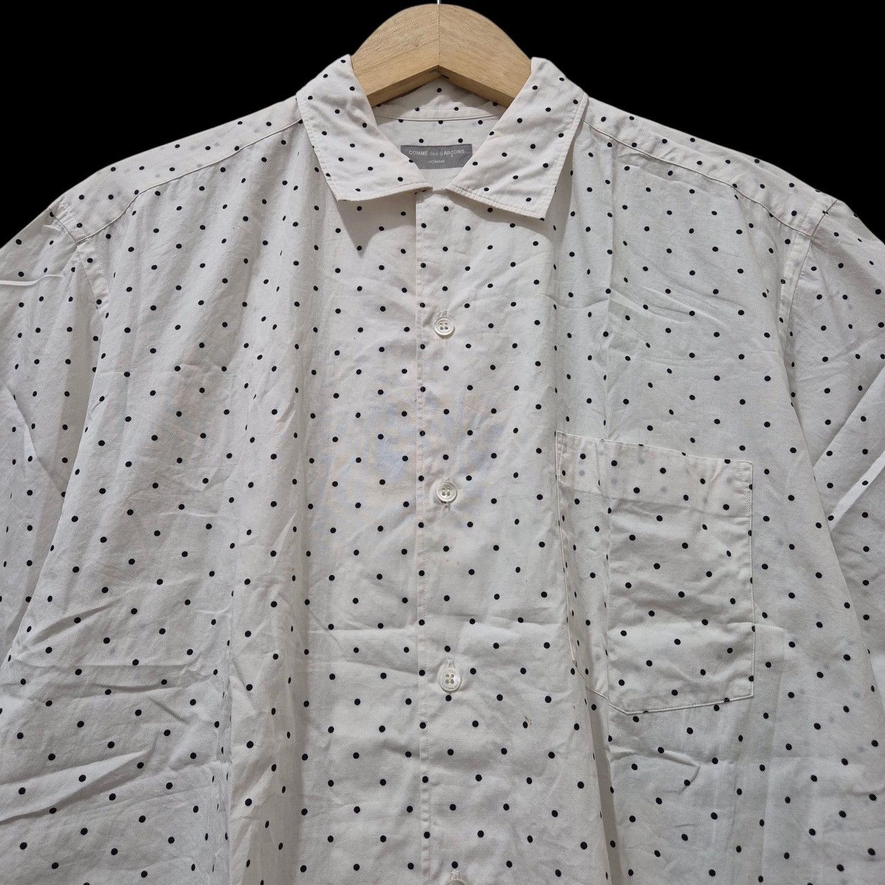 Comme des Garcons Homme 90s comme des garcons homme polkadot shirt Size US L / EU 52-54 / 3 - 2 Thumbnail