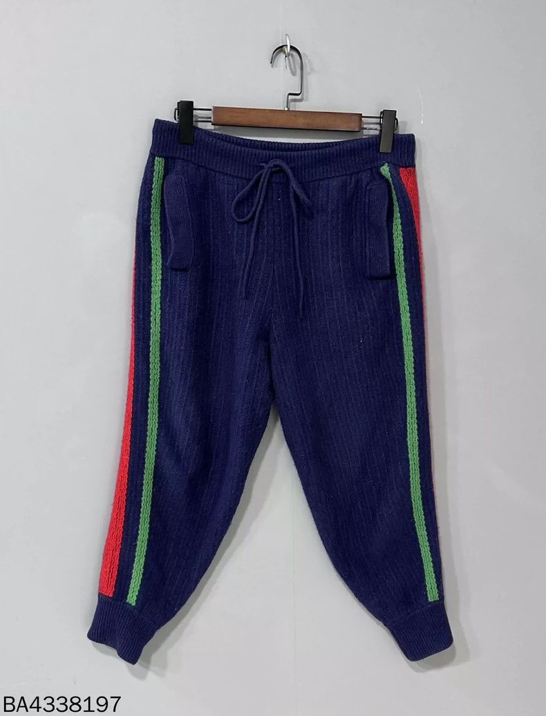 Gucci Gucci Red and green striped thick trousers 2502-Nextarrow Size US 32 / EU 48 - 1 Thumbnail