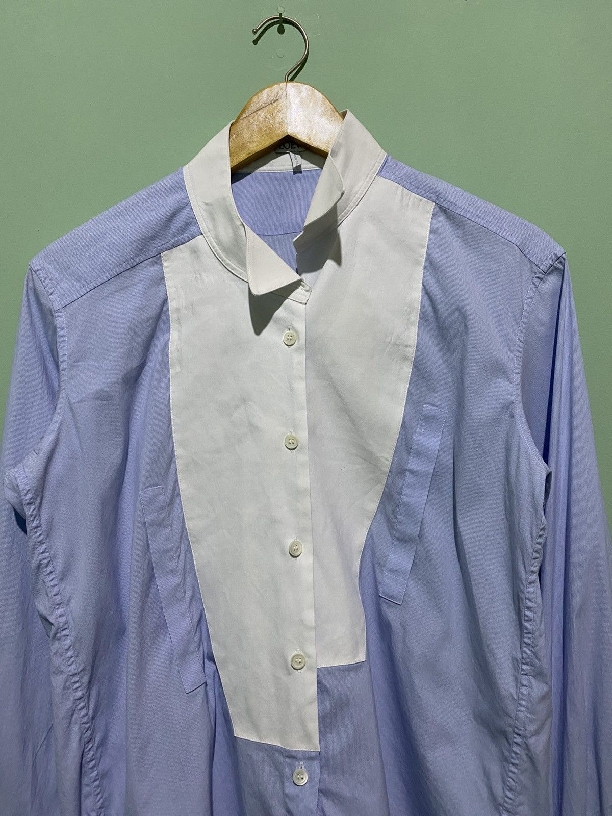 LOEWE COLORBLOCK ASYMMETRIC SHIRT